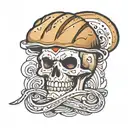 bread tattoo design idea