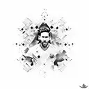 messi tattoo design idea