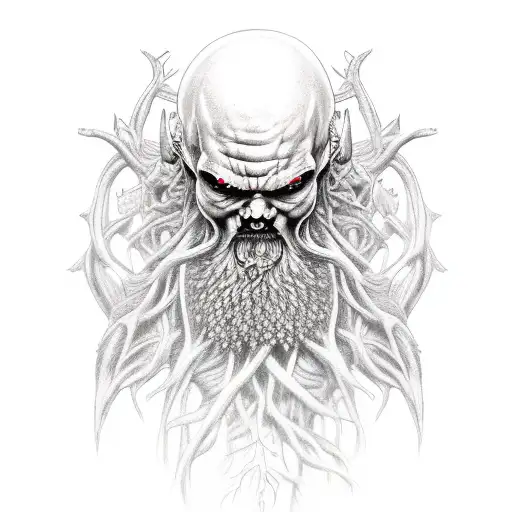 leshy witcher body tattoo design idea