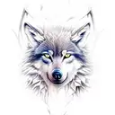 leshy witcher wolf tattoo design idea