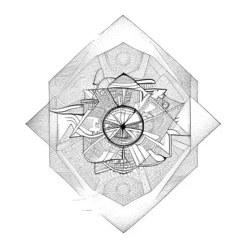 adhd lighthouse tattoo design idea