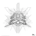 adhd lighthouse tattoo design idea