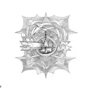 adhd lighthouse tattoo design idea