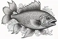 blackthorn fish tattoo design idea