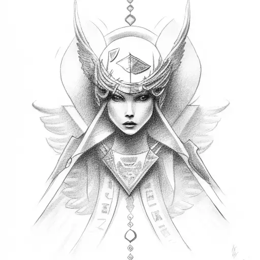 the word mercy and angels and a date tattoo design idea