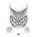 hand touching tattoo design idea