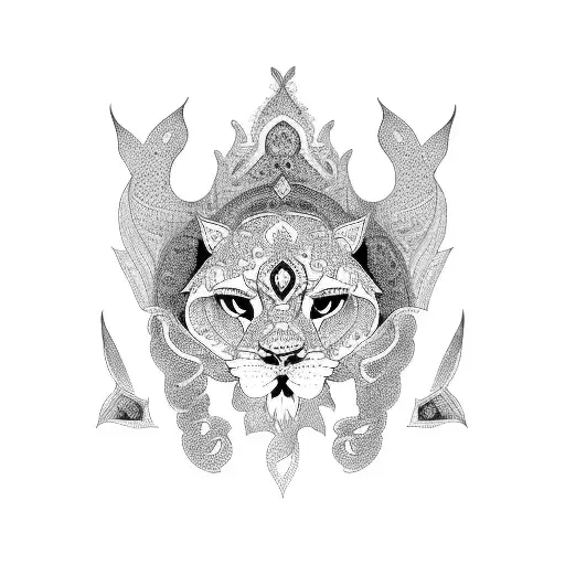 persian empire tattoo design idea