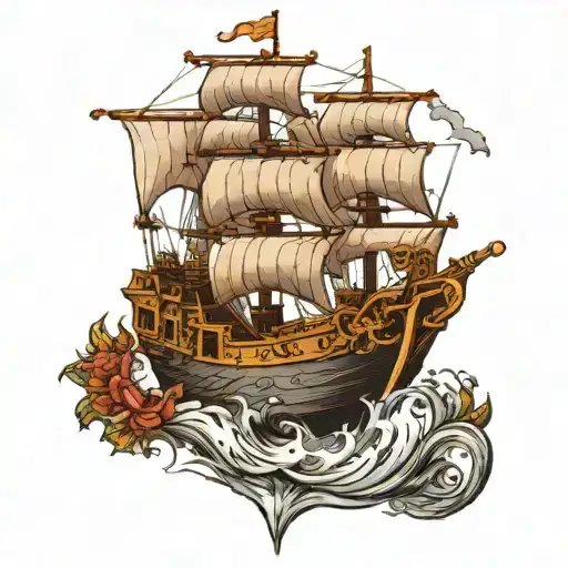 theseus' ship tattoo design idea