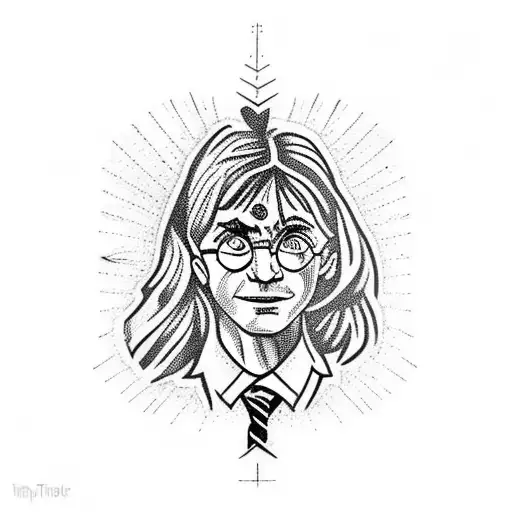 Harry Potter symbols tattoo design idea