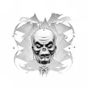 Addams family tattoo design idea