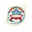 Rock and roll tattoo design idea