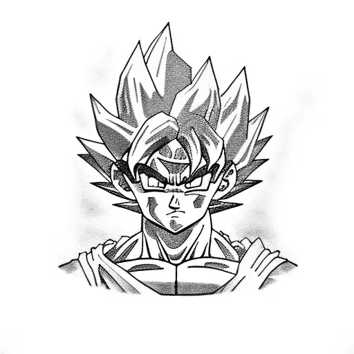 goku black  tattoo design idea