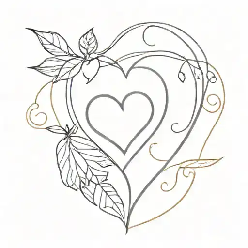 forever with a heart and 2018   tattoo design idea