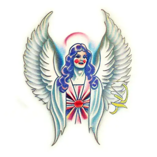angel Gabriel tattoo design idea