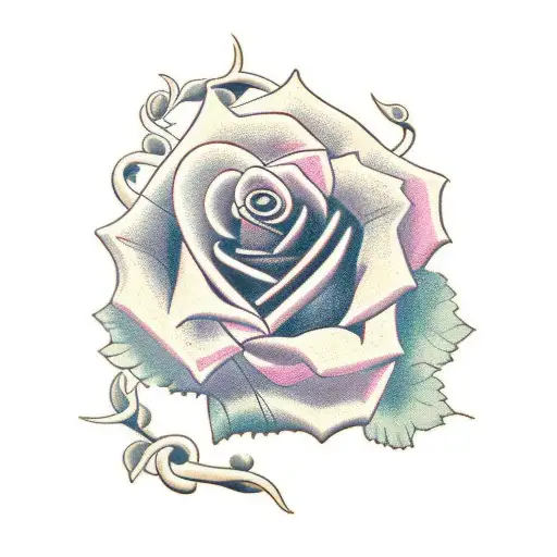 rose vine with the numbers 999 incorporated into it  tattoo design idea