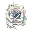 rose vine with the numbers 999 incorporated into it  tattoo design idea