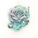 rose vine with the numbers 999 incorporated into it  tattoo design idea