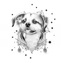 Dog tattoo design idea