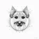 Dog tattoo design idea