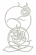 SHIV THRISHUL WITH OM tattoo design idea