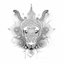matru pitru devo bhav tattoo design idea