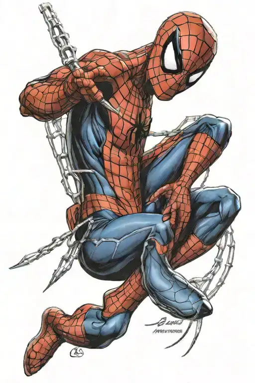 spiderman peter parker tattoo design idea