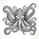 japanese octopus with spikes tattoo design idea