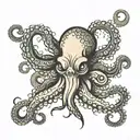 japanese octopus with spikes tattoo design idea