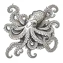 japanese octopus with spikes tattoo design idea