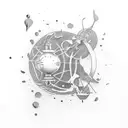 mercury tattoo design idea