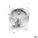 mercury tattoo design idea