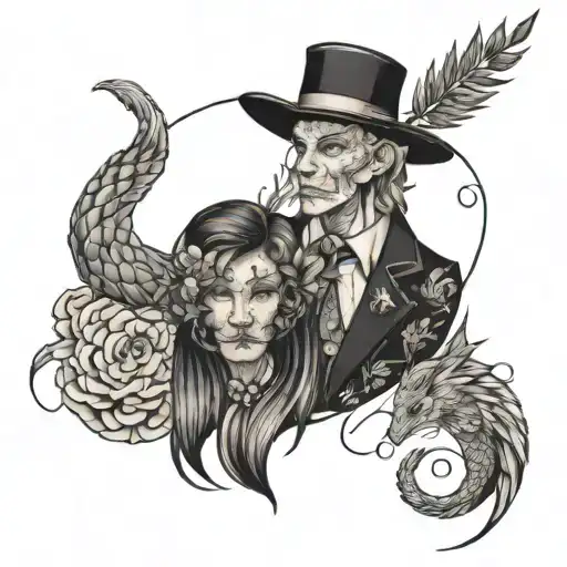 Ethan and anna  tattoo design idea