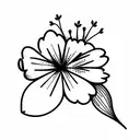 forget me not flower tattoo design idea