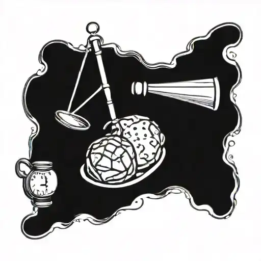 law ,math and food items like tattoo design idea