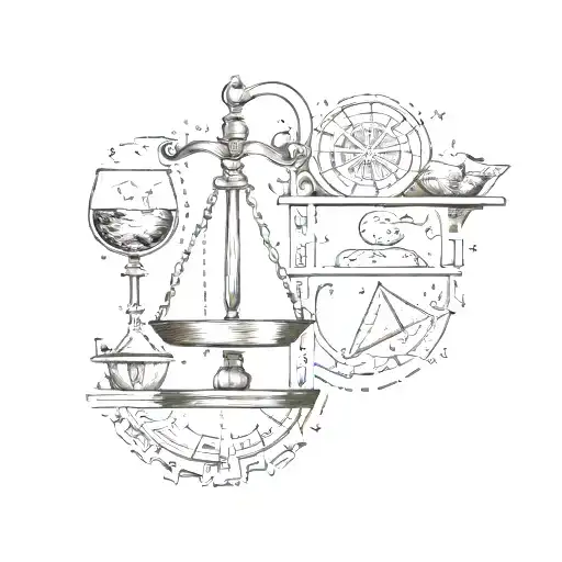 law , math, gastronomy inspired tattoo featuring tattoo design idea