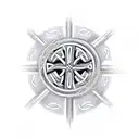 celtic cross with cancer ribbon tattoo design idea