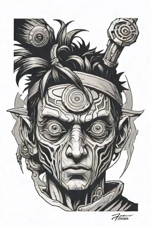 Obito Uchiha tattoo design idea