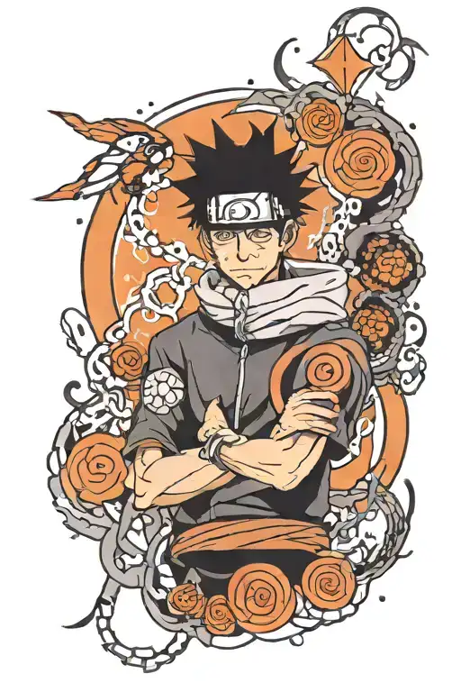 Obito Uchiha tattoo design idea