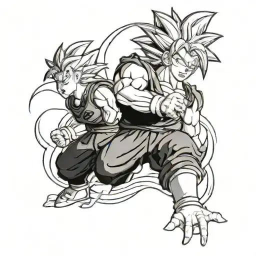 anime dragon ball z tattoo design idea