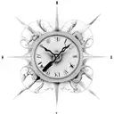 Salvador Dali clock tattoo design idea