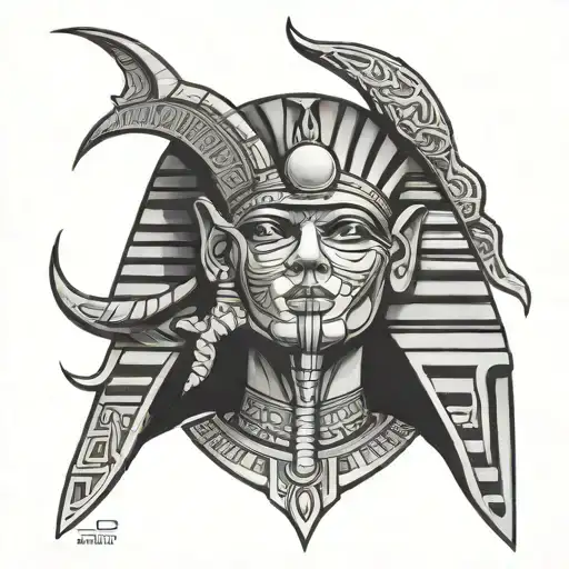egyptian god Seth Egyptian God tattoo design idea