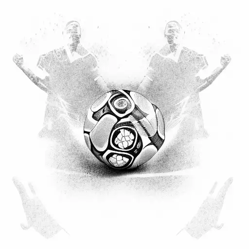 Messi and the world cup with the argentinean flag  tattoo design idea