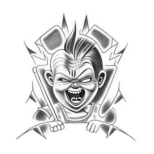 Chucky tattoo design idea
