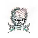 Chucky tattoo design idea