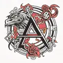 avicii symbol tattoo design idea