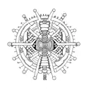 Spinal column tattoo design idea