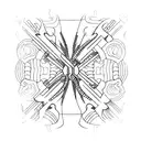 Spinal column tattoo design idea