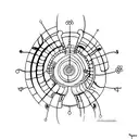 Spinal column tattoo design idea