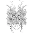 Spinal column tattoo design idea