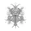 Spinal column tattoo design idea